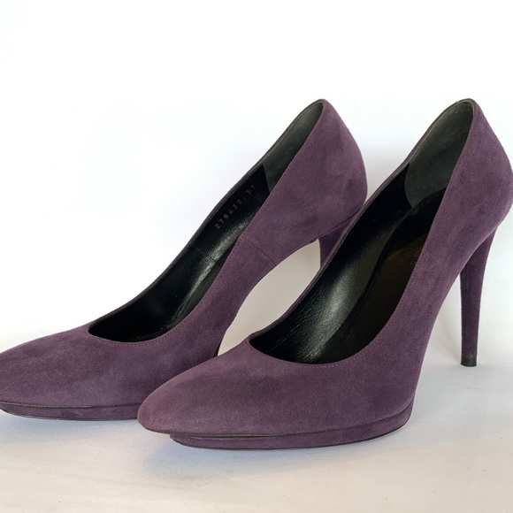 Balenciaga Plum Suede Pumps - EU sz 37 - Picture 2 of 8